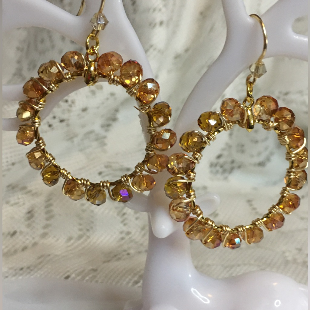 Gold & Topaz Toned Crystals